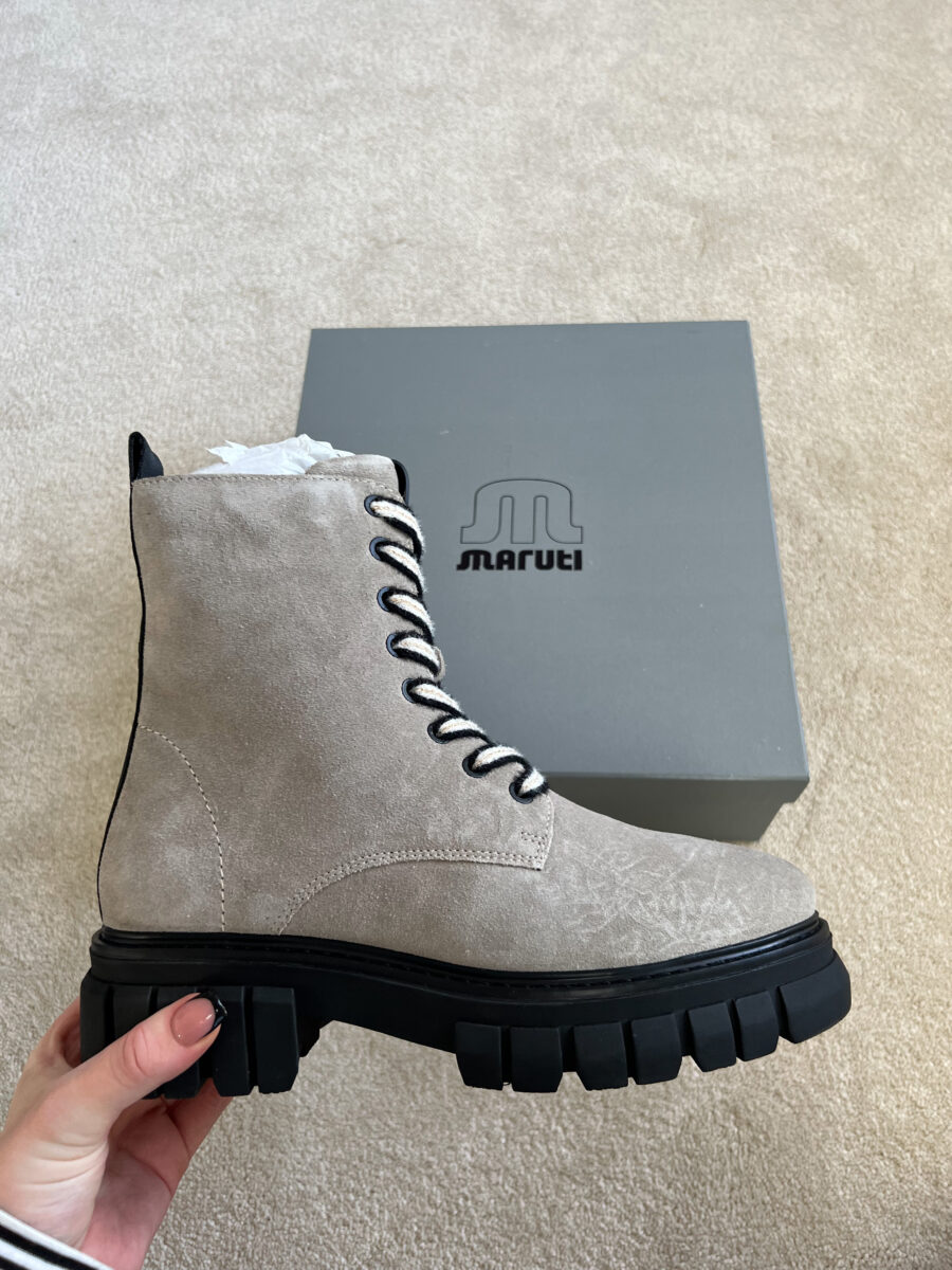 Grey suede lace up on sale boots